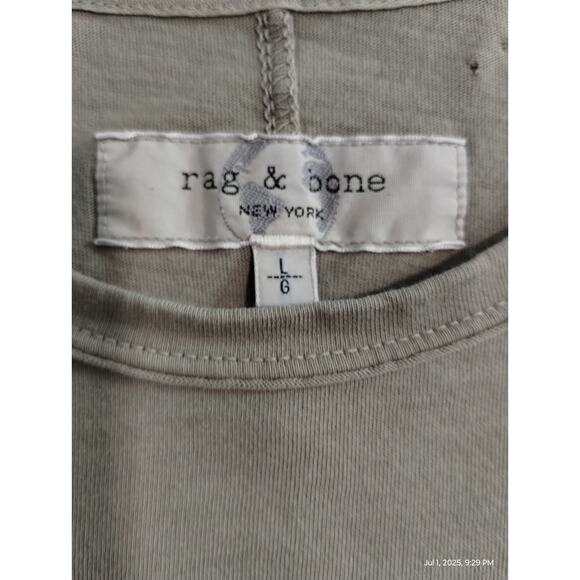 Rag & Bone Mens Size L Miles Organic Cotton Principle Jersey Luxury Grunge Tee - Picture 10 of 12
